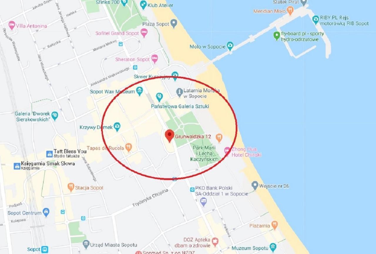 Sea & City 50 M Monte Casinno 100 M Beach Apartments Lux Sopot Bagian luar foto